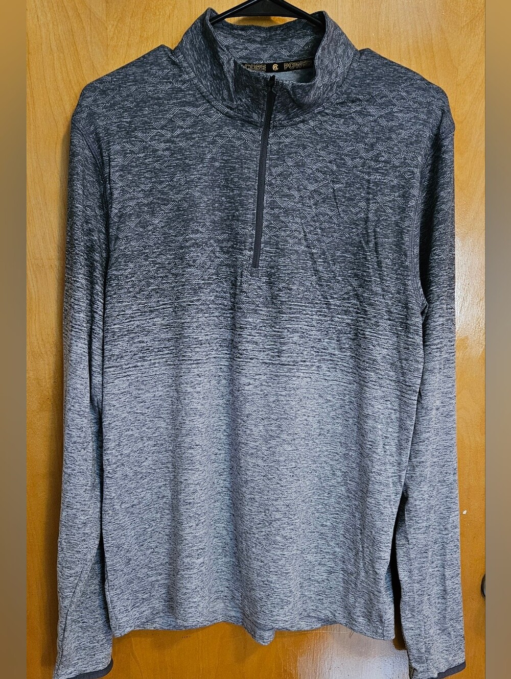 Champion's Men Gray Heather Quarter-Zip Sweater M